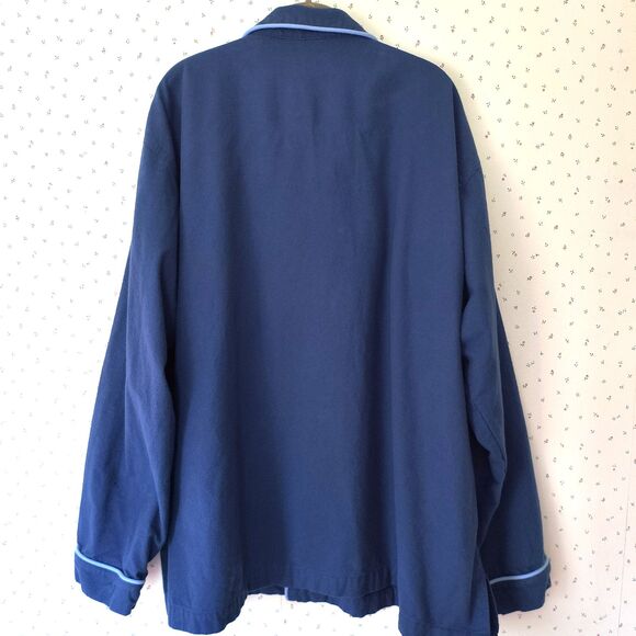 Vermont Country Store Pajama Set Mens 3X Blue Portuguese Cotton Flannel Cozy PJs - Picture 4 of 16